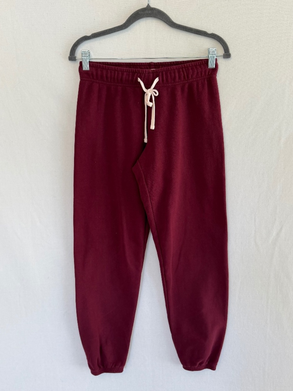 MARINE LAYER Women’s XS Burgundy Drawstring Jogger Sweatpants